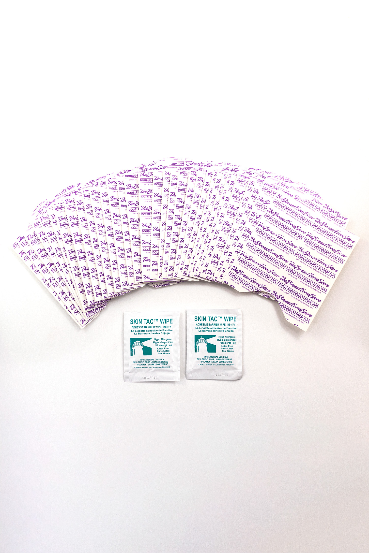 Skin Tac Adhesive Barrier Wipes, Breast Forms